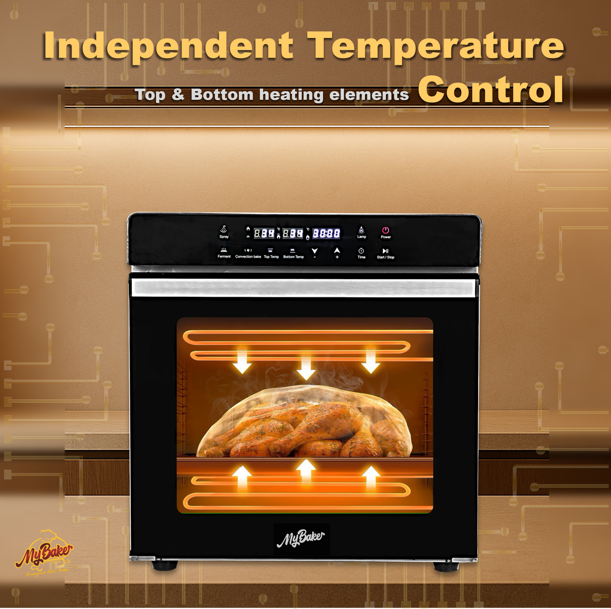 MyBaker Ultimate 2500 independent top and bottom heat