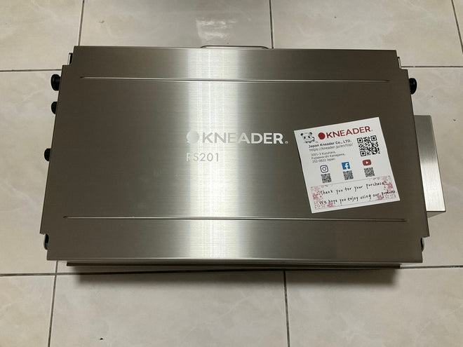 Kneader RS201 sheeter folded flat for storage, customer photo from a Shopee review