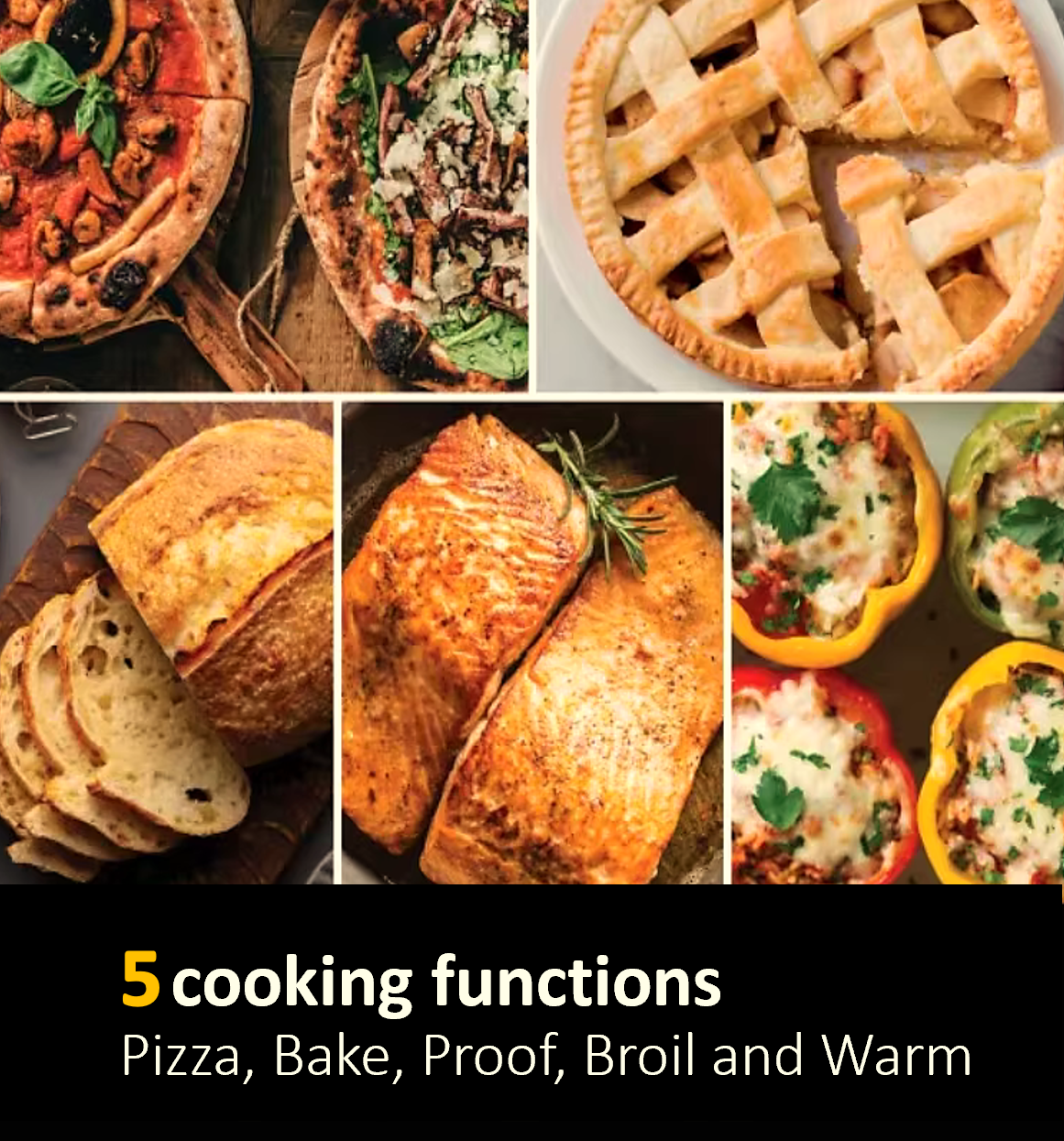 MyBaker HF-1202EL five cooking functions