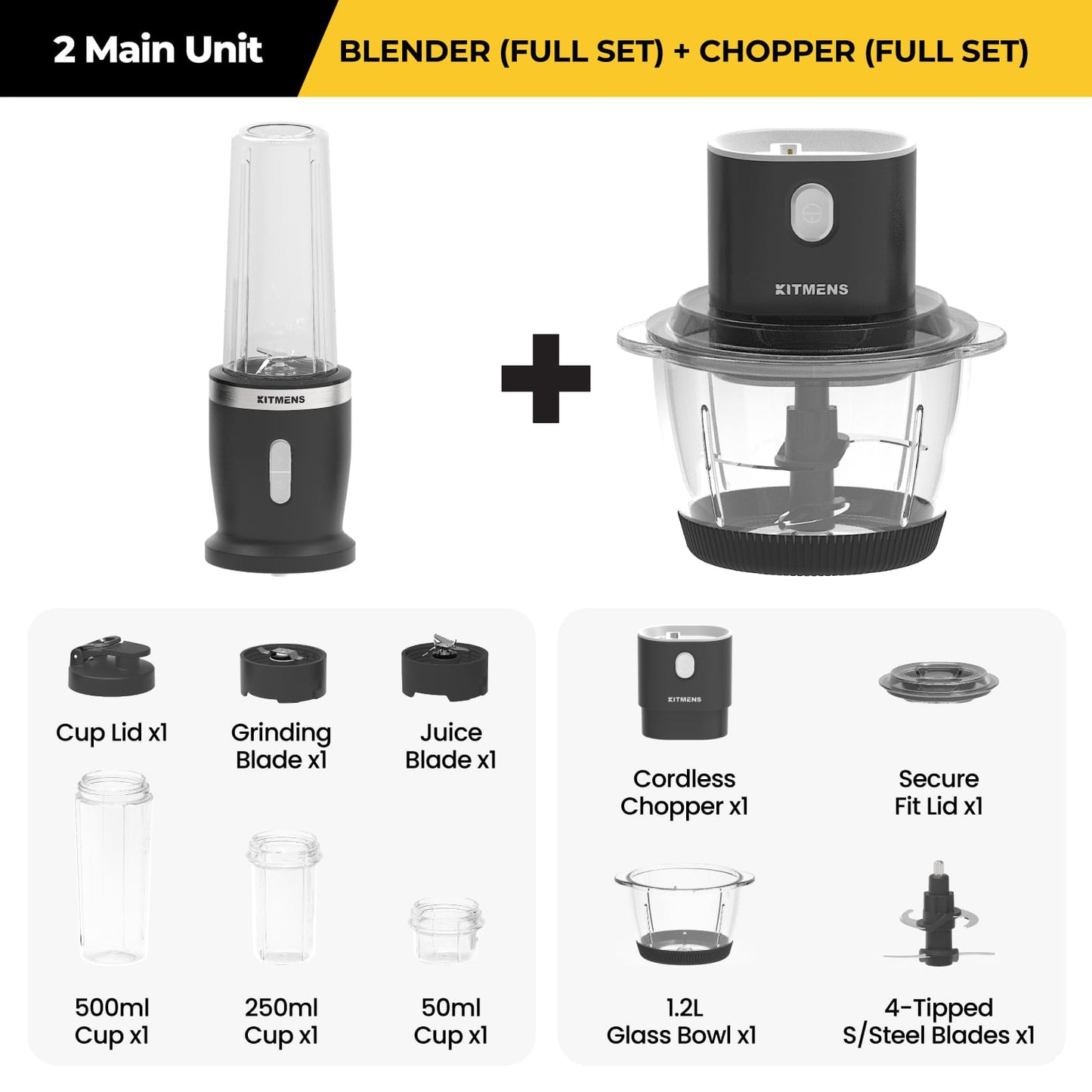 Kitmens ONE Cordless Personal Blender KM-CPB