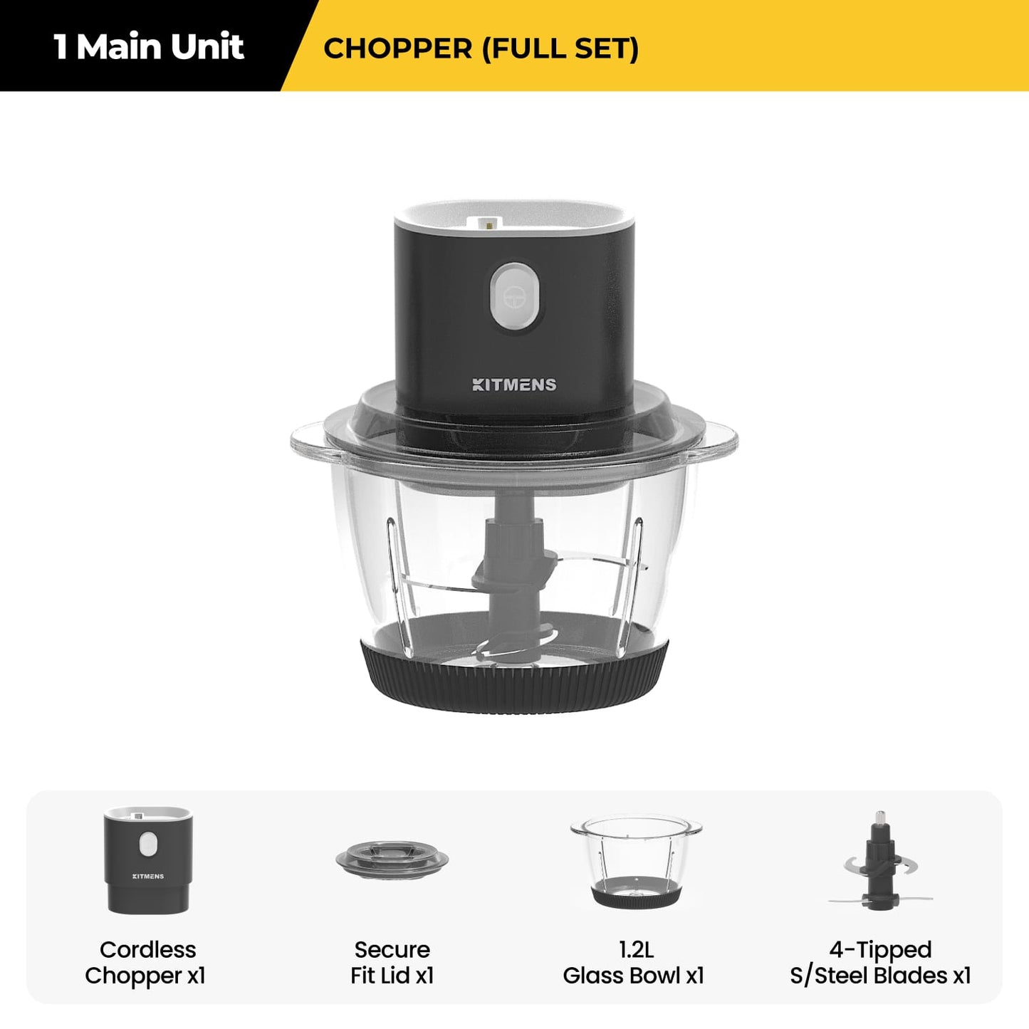 Kitmens ONE Cordless Chopper KM-CC
