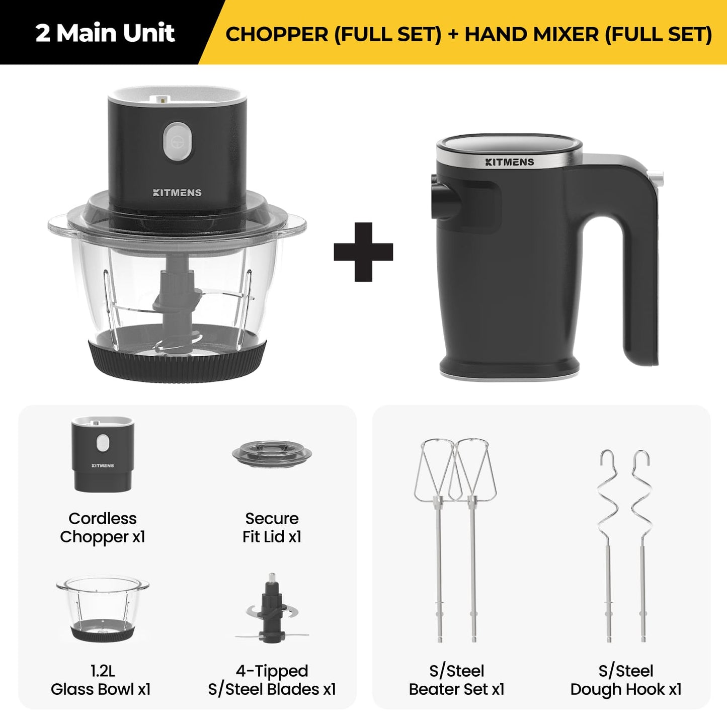 Kitmens ONE Cordless Chopper KM-CC