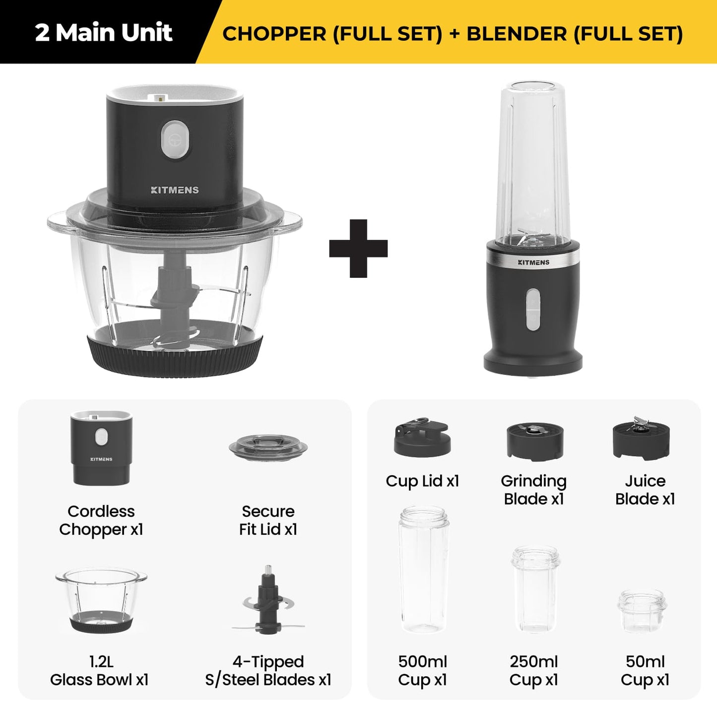 Kitmens ONE Cordless Chopper KM-CC