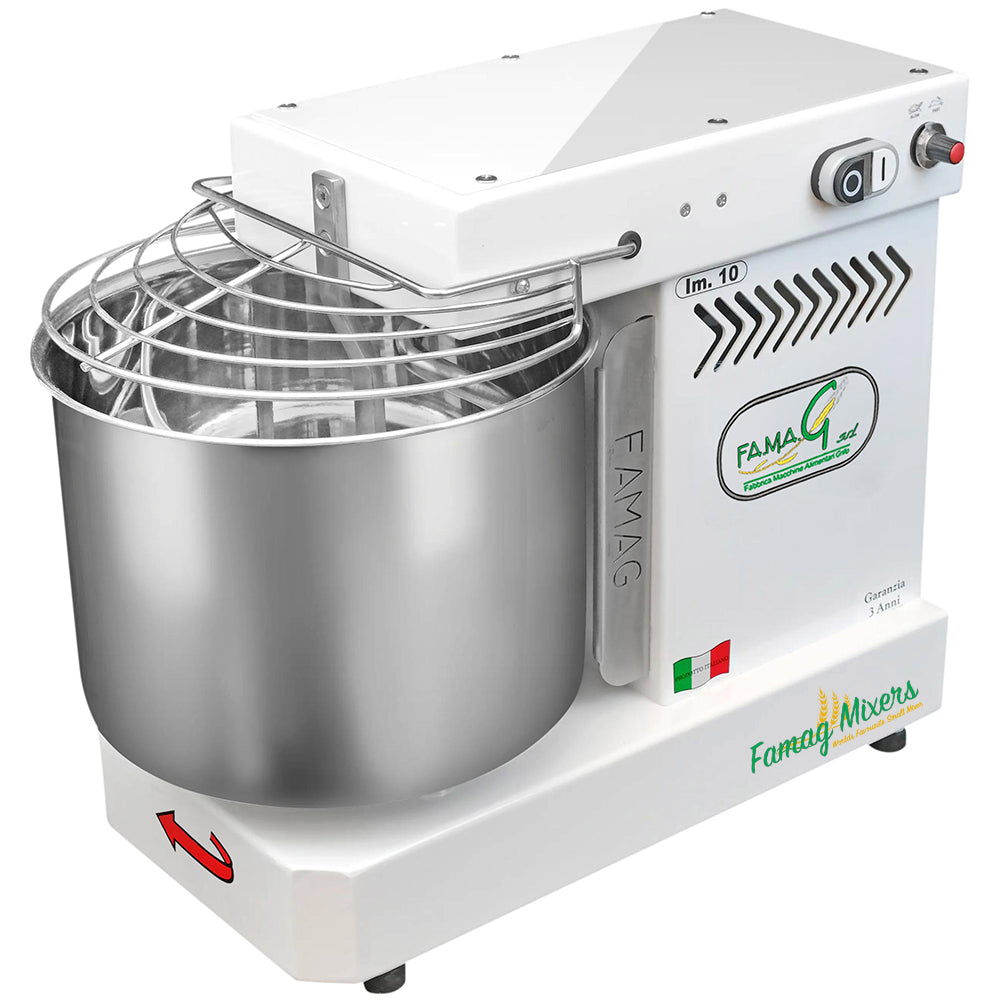 Famag IM10 10-Speed Spiral Dough Mixer - Arctic White