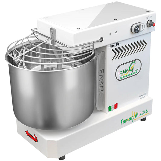 Famag IM10 10-Speed Spiral Dough Mixer - Arctic White