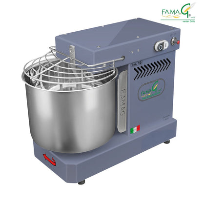 Famag IM10 10-Speed Spiral Dough Mixer - Dark Silver