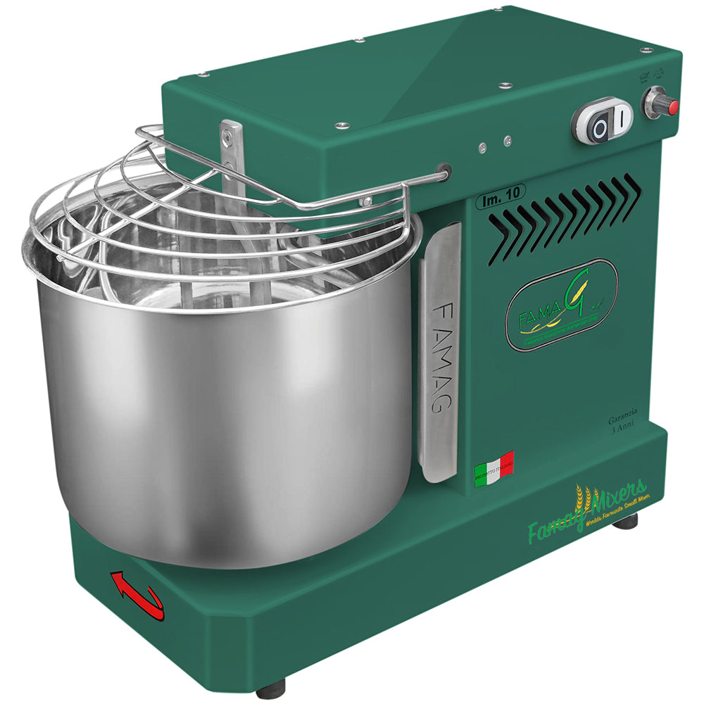 Famag IM10 10-Speed Spiral Dough Mixer - Emerald