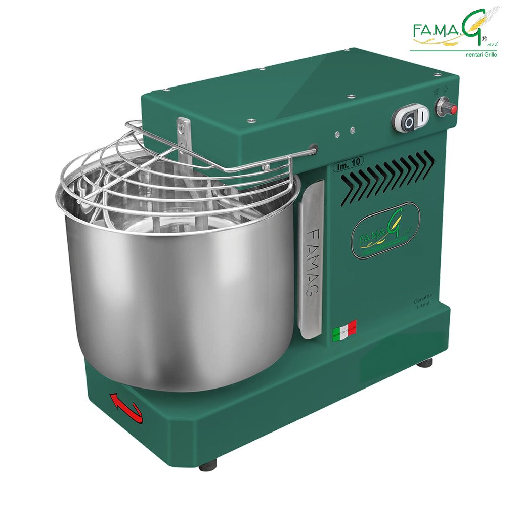 Famag IM10 10-Speed Spiral Dough Mixer - Emerald