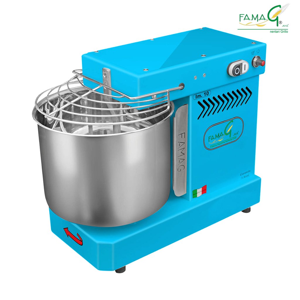 Famag IM10 10-Speed Spiral Dough Mixer - Azzurro