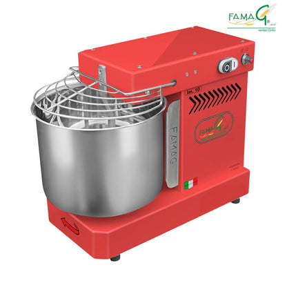 Famag IM10 10-Speed Spiral Dough Mixer - Maraschino