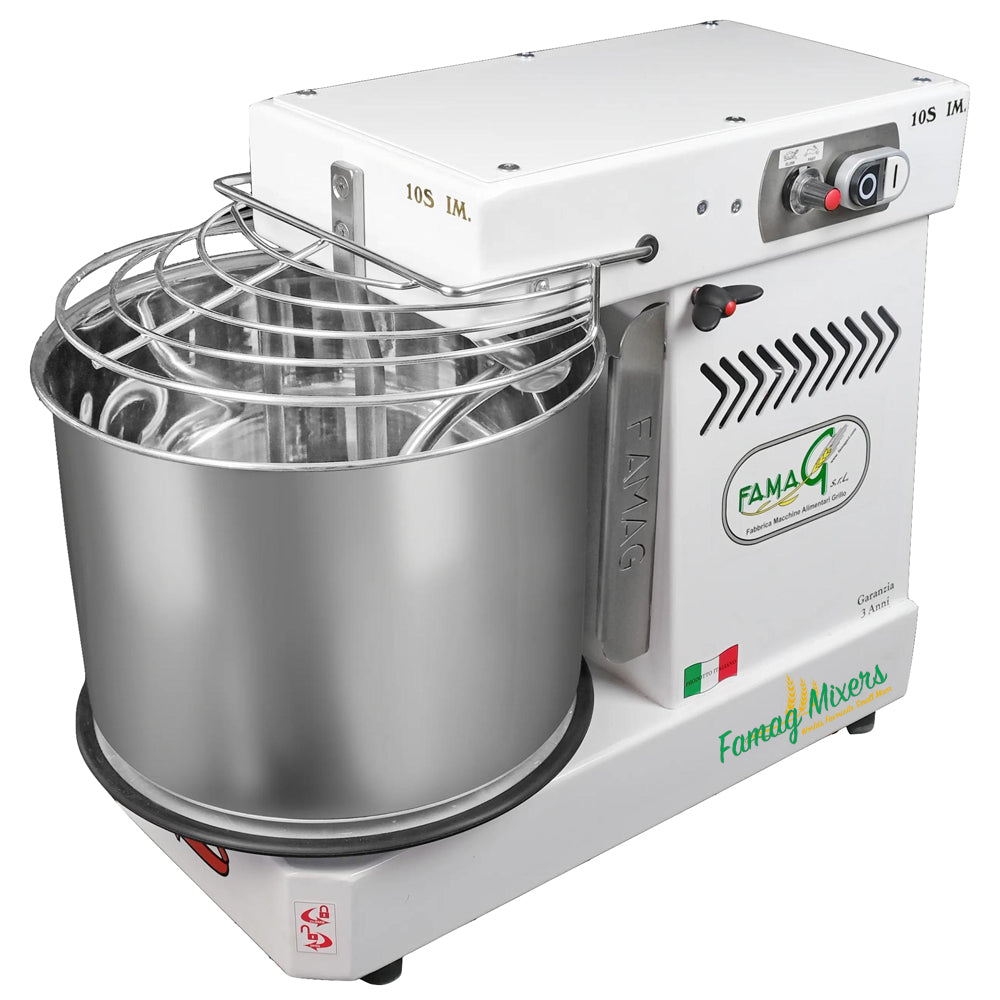 Famag IM10-S 10-Speed Removable Bowl Spiral Dough Mixer - Arctic White