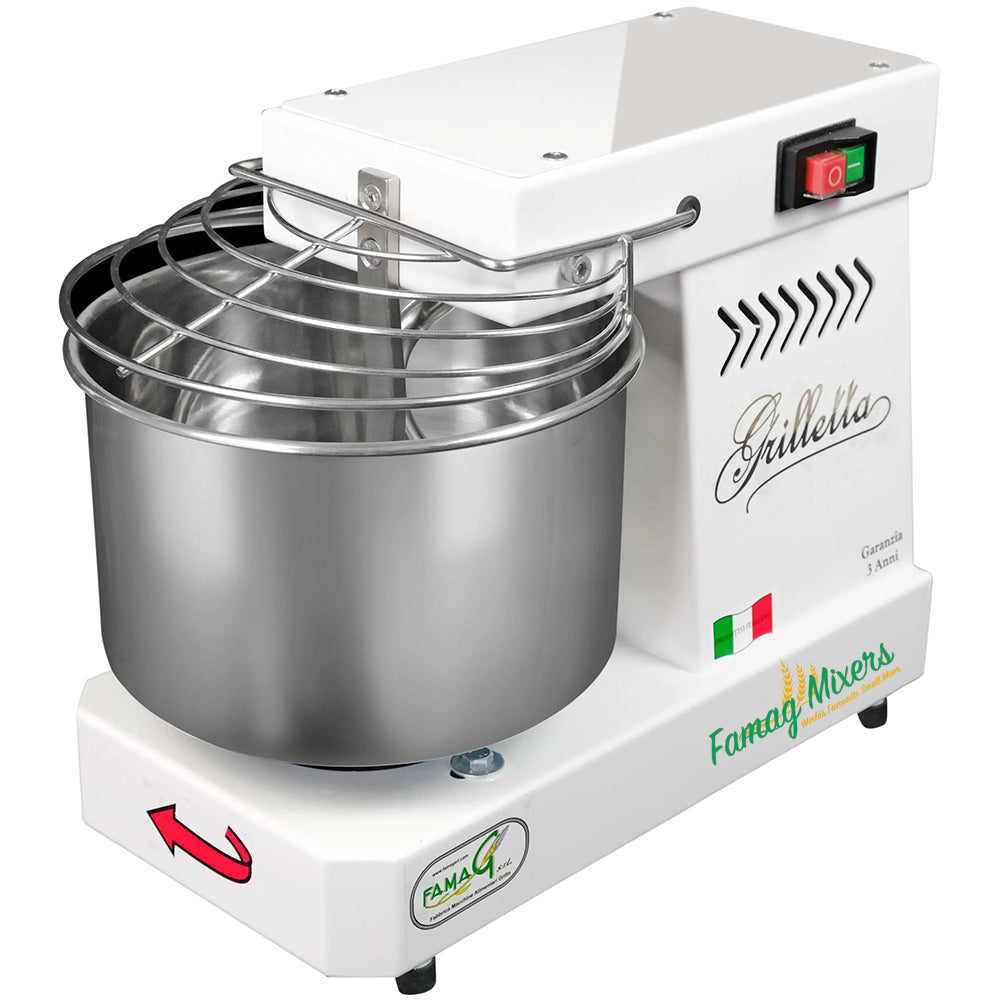 Famag IM5 Single Speed Spiral Dough Mixer - Arctic White