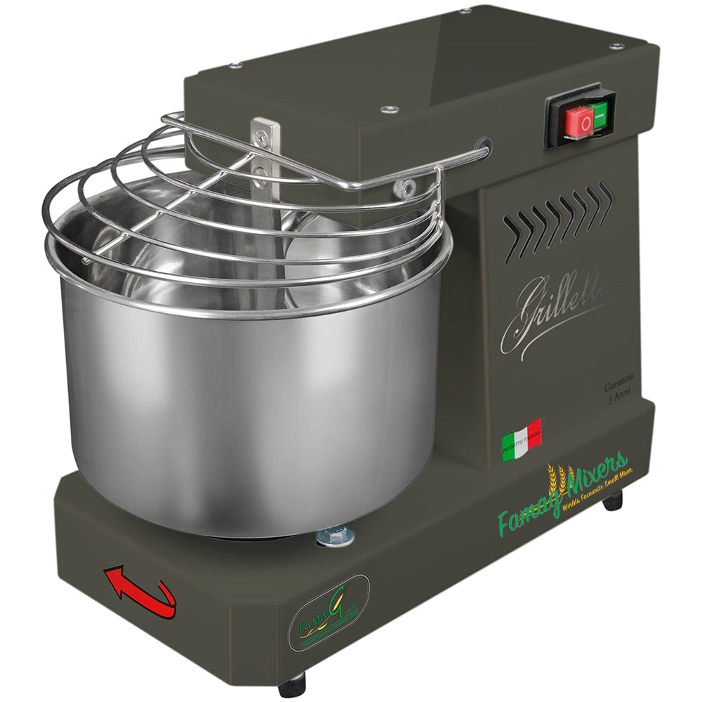 Famag IM5 Single Speed Spiral Dough Mixer - Charcoal