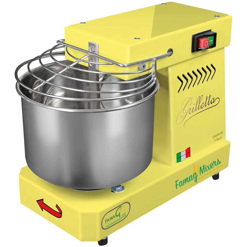 Famag IM5 Single Speed Spiral Dough Mixer - Lemon