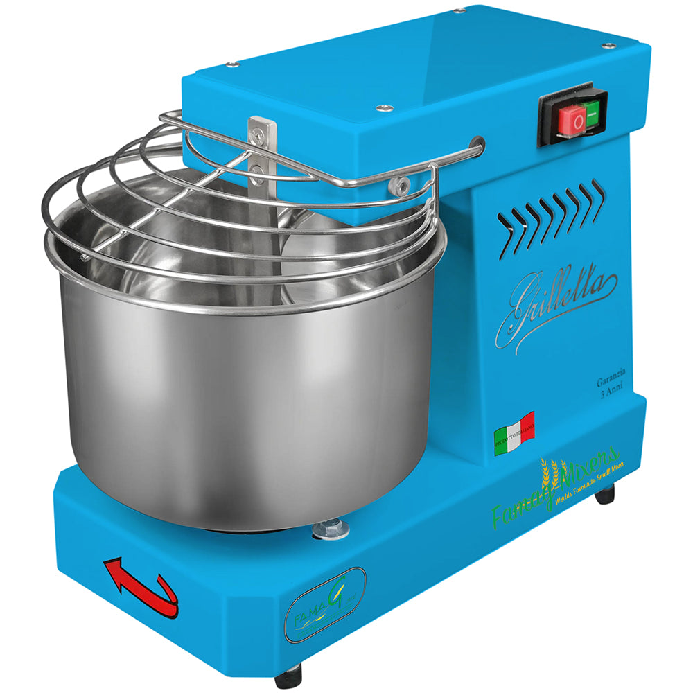Famag IM5 Single Speed Spiral Dough Mixer - Azzurro