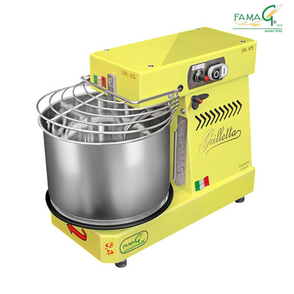 Famag IM6-S 10-Speed Removable Bowl Spiral Dough Mixer - Lemon
