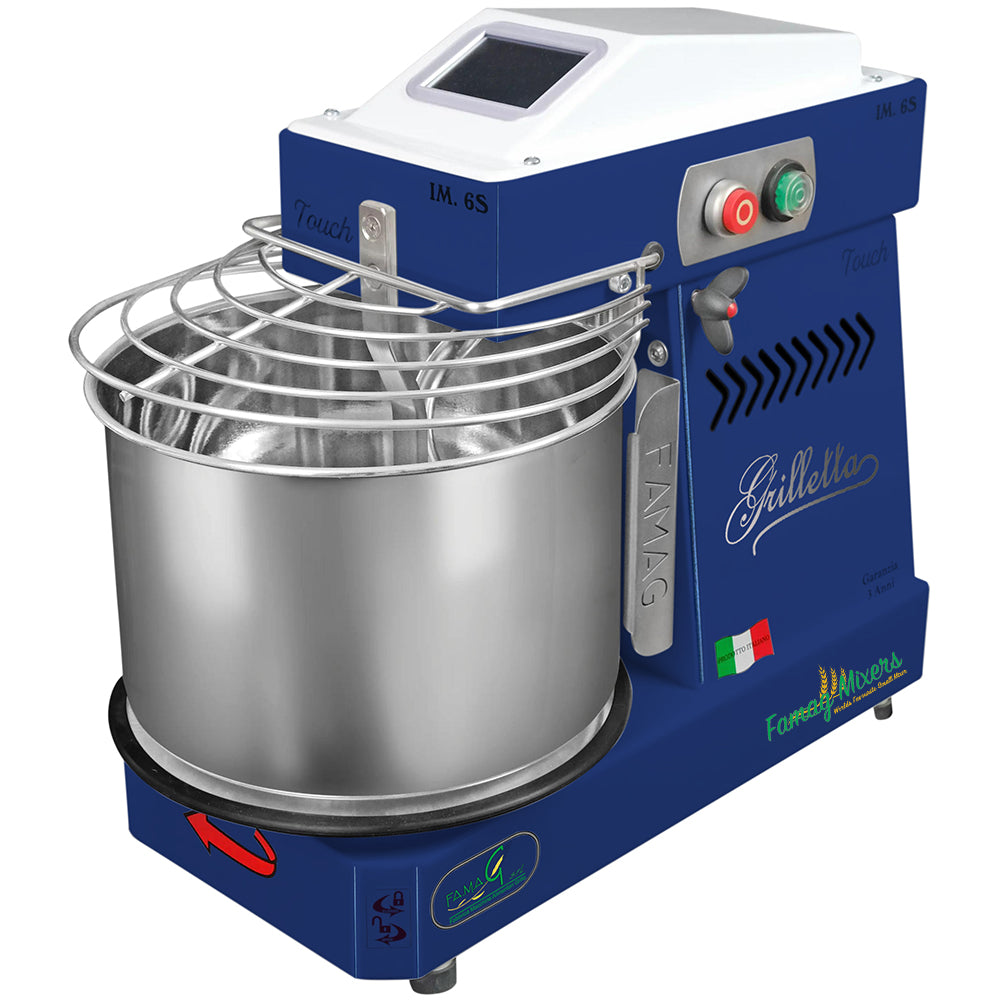 Famag IM6-S High Hydration Touch Removable Bowl Spiral Dough Mixer - Marina