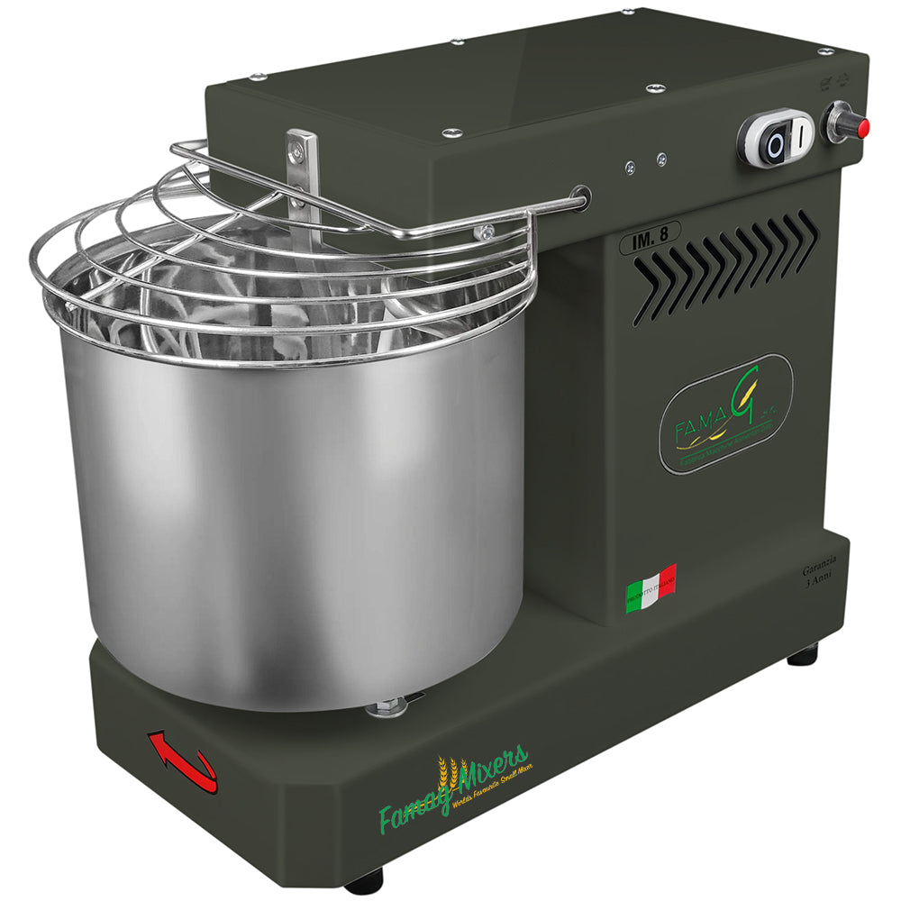 Famag IM8 Single Speed Spiral Dough Mixer - Charcoal