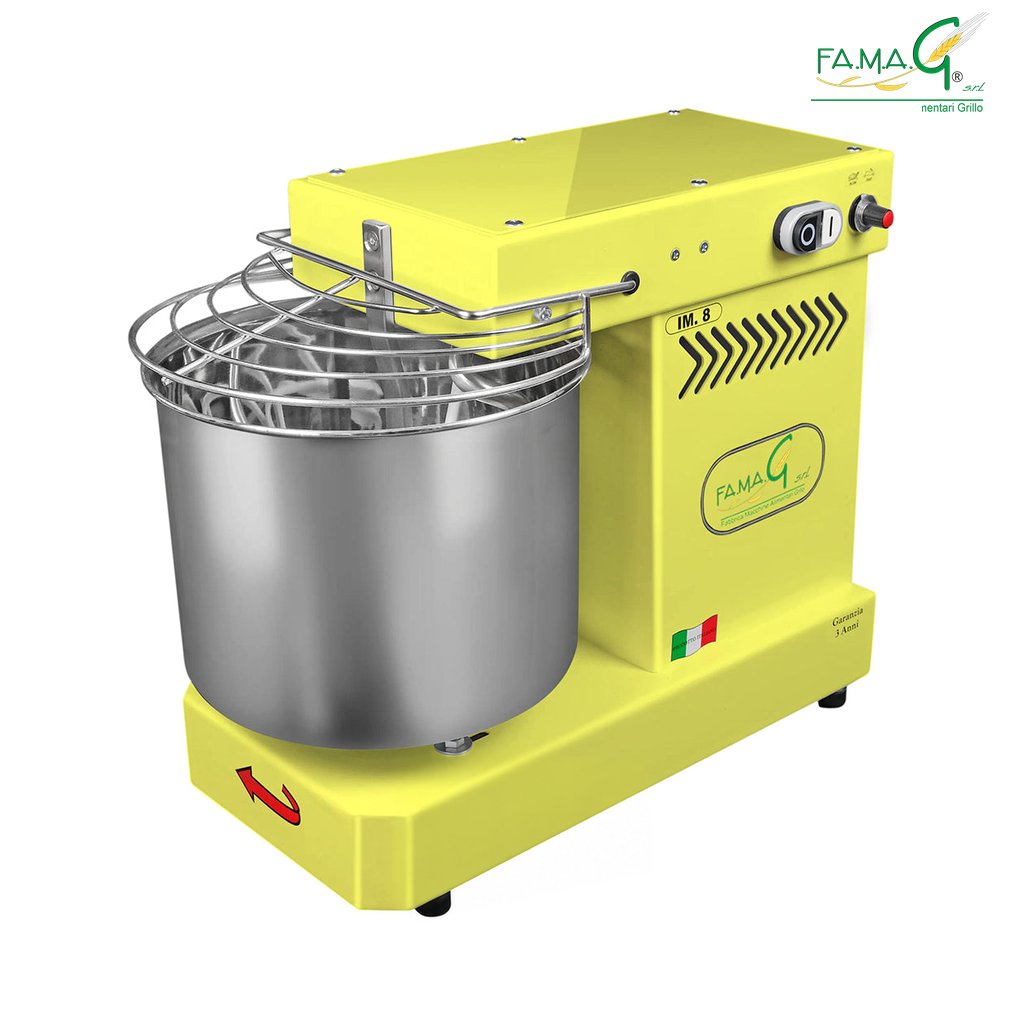 Famag IM8 10-Speed Spiral Dough Mixer - Lemon