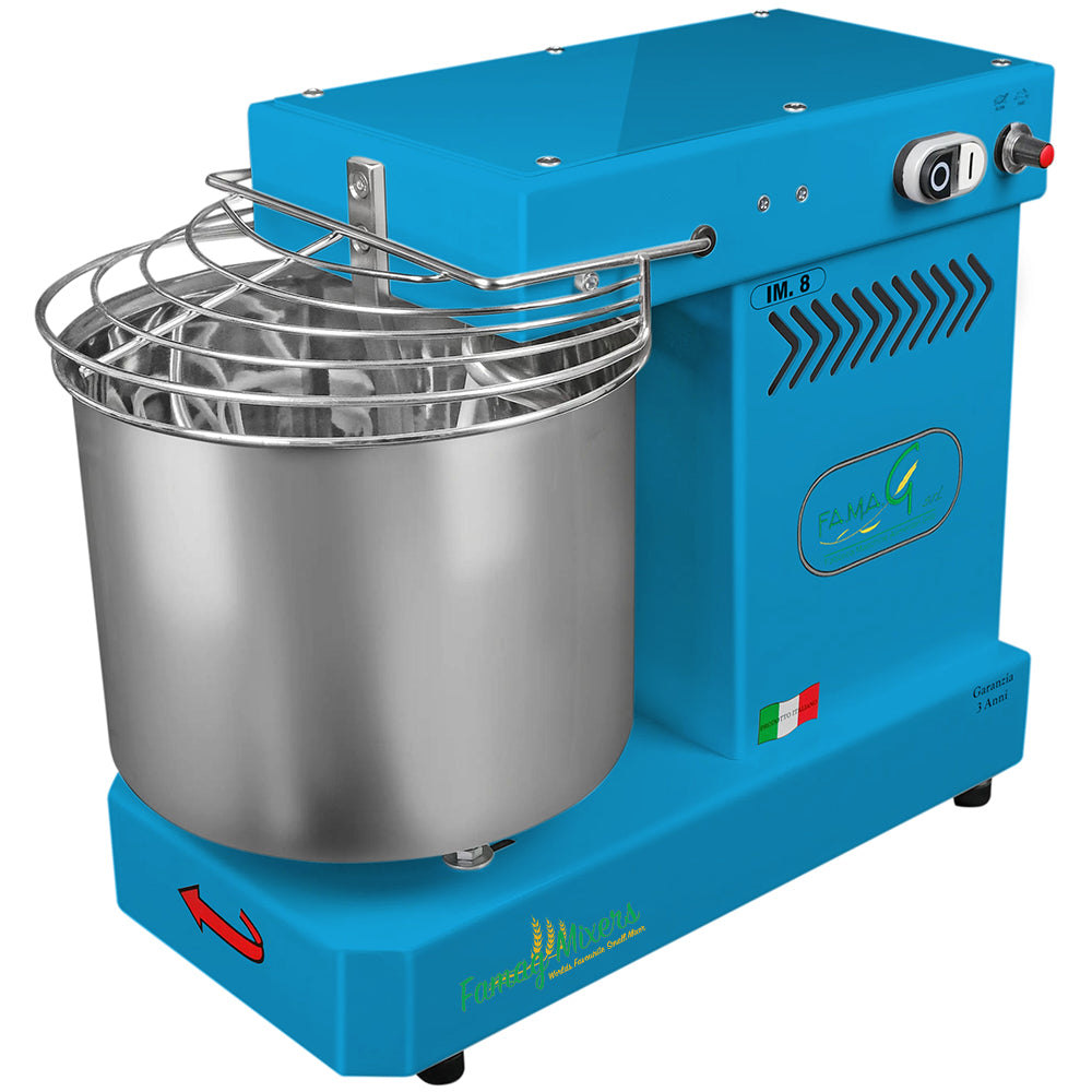 Famag IM8 10-Speed Spiral Dough Mixer - Azzurro