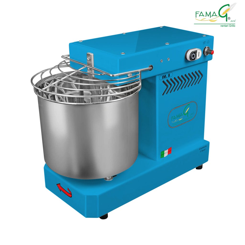 Famag IM8 10-Speed Spiral Dough Mixer - Azzurro