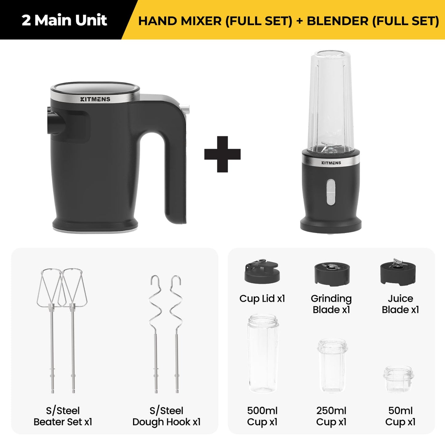 Kitmens ONE Cordless Hand Mixer KM-CHM