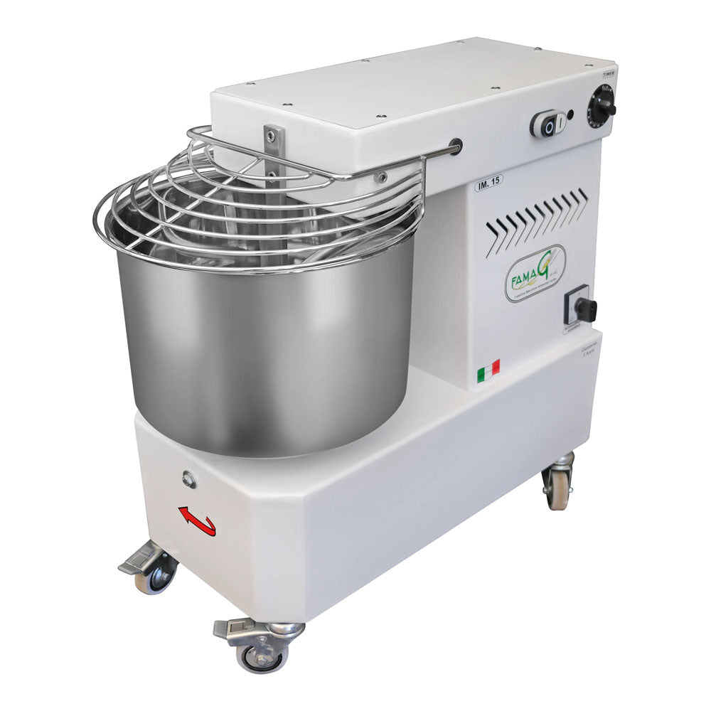 Famag IM15 Single Speed Spiral Dough Mixer