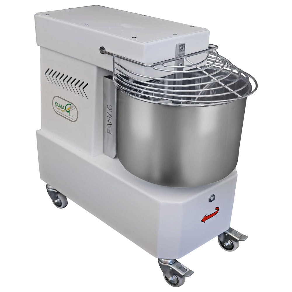 Famag IM15 Single Speed Spiral Dough Mixer - bowl detail