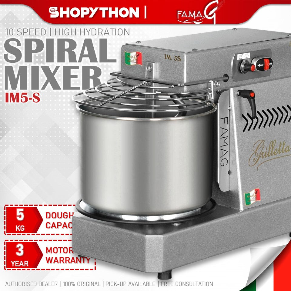 Famag IM5-S High Hydration Spiral Dough Mixer