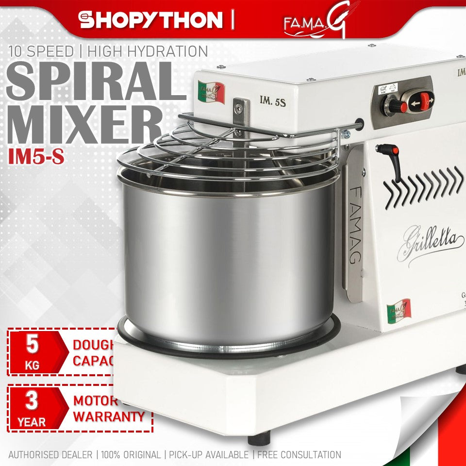 Famag IM5-S High Hydration Spiral Dough Mixer