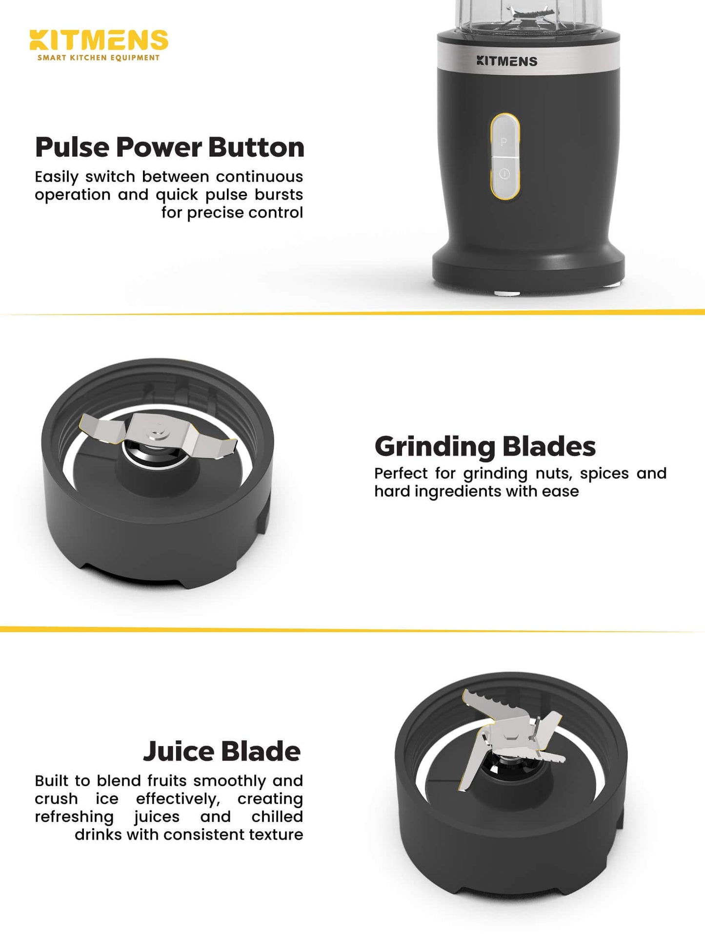 Kitmens ONE Cordless Personal Blender KM-CPB