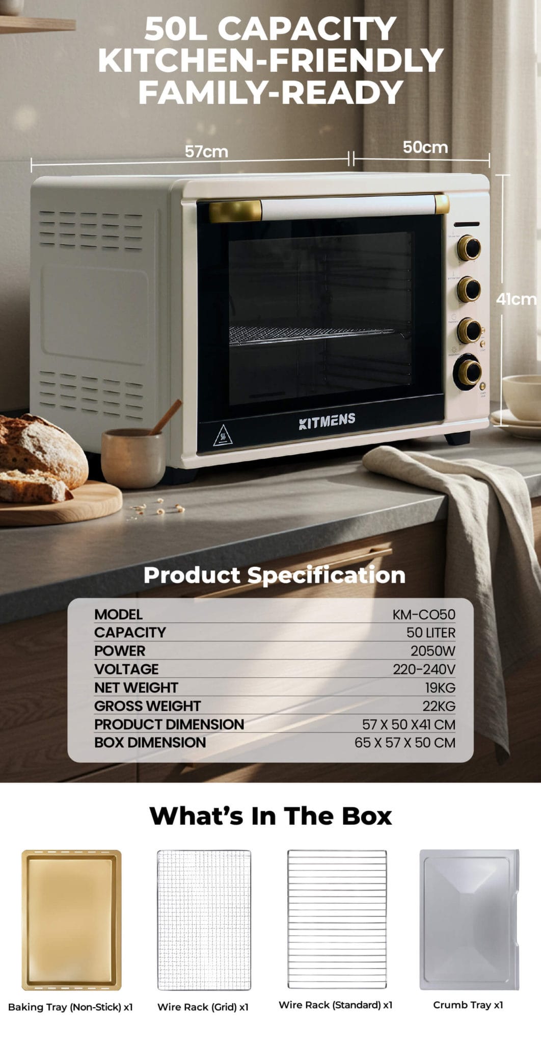 Kitmens KM-CO50 Convection Oven