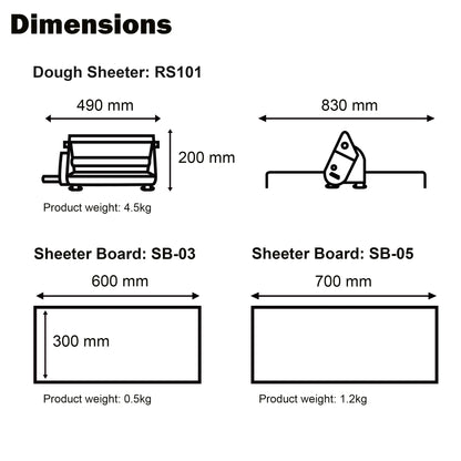 Kneader Sheeter Board SB-03
