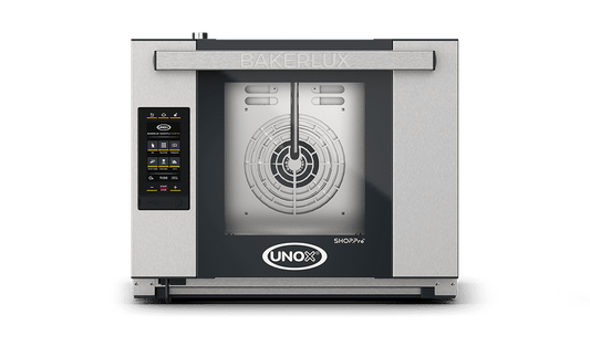 4 trays 460x330 Render of UNOX BAKERLUX SHOP.Pro™ MASTER commercial convection with humidity oven XEFR-04HS-EMDV.