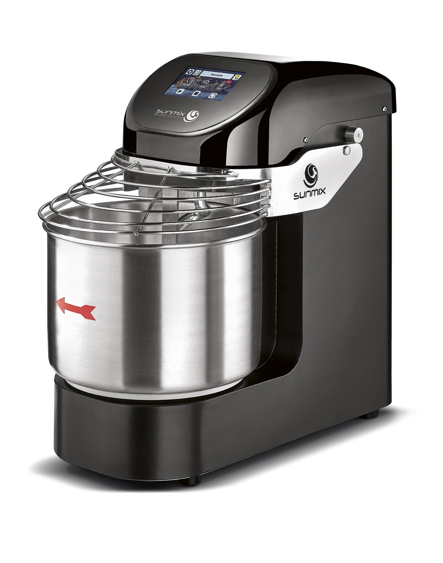 Sunmix EVO10 spiral dough mixer in Nero Profondo
