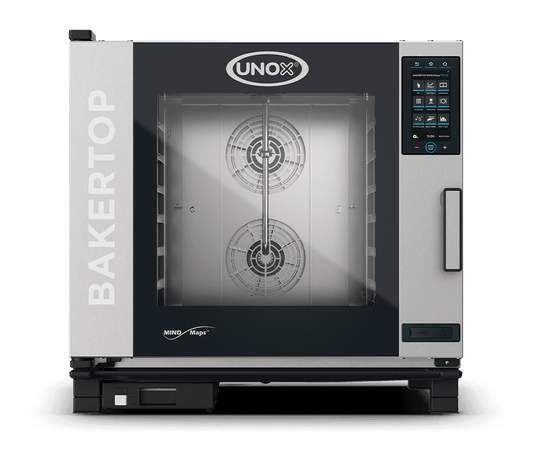 6 trays 600x400 Render of UNOX BAKERTOP MIND.Maps™ PLUS commercial combi oven XEBC-06EU-GPRM.