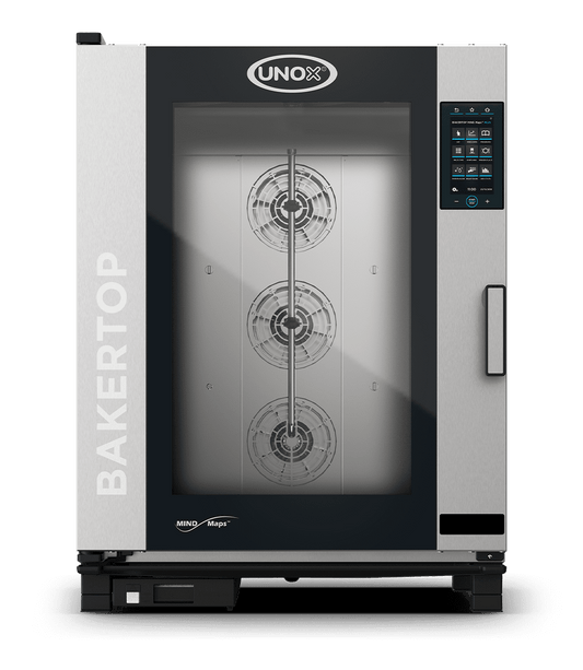 10 trays 600x400 Render of UNOX BAKERTOP MIND.Maps™ PLUS commercial combi oven XEBC-10EU-GPRM.
