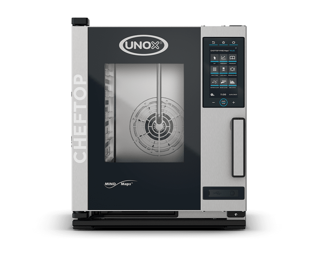 5 trays GN 1/1 Render of UNOX CHEFTOP MIND.Maps™ PLUS commercial combi oven XECC-0513-EPRM.