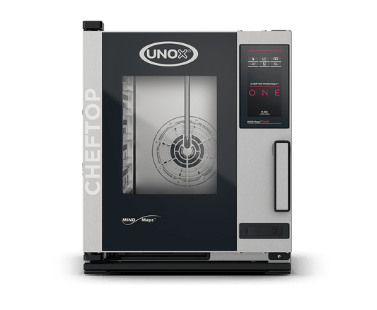 5 trays GN 2/3 Render of UNOX CHEFTOP MIND.Maps™ ONE commercial combi oven XECC-0523-E1RM.