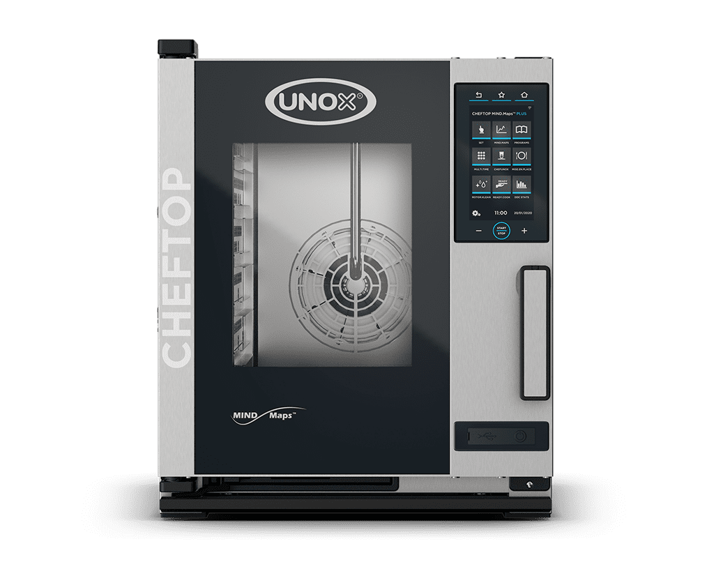 5 trays GN 2/3 Render of UNOX CHEFTOP MIND.Maps™ PLUS commercial combi oven XECC-0523-EPRM.
