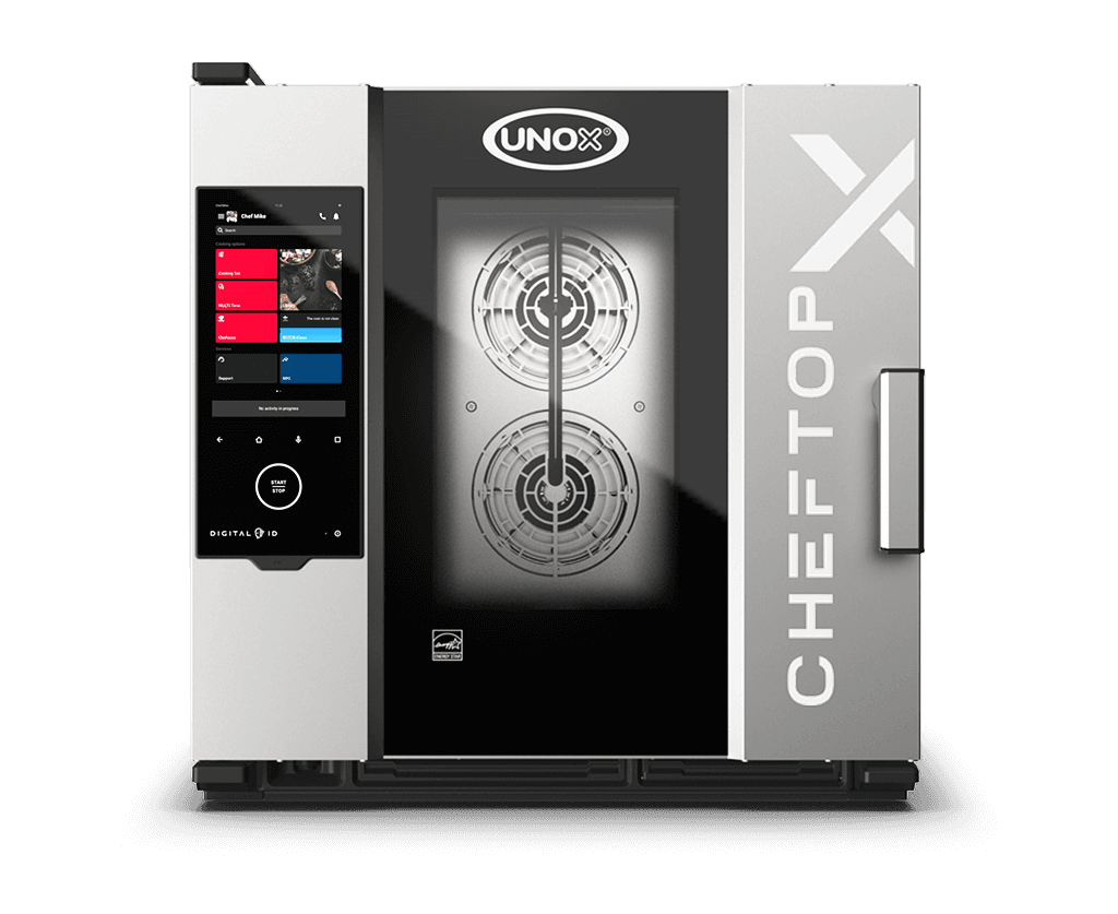 6 trays GN 1/1 Render of UNOX CHEFTOP-X™ commercial combi oven XEDA-0611-EXRS-POE.