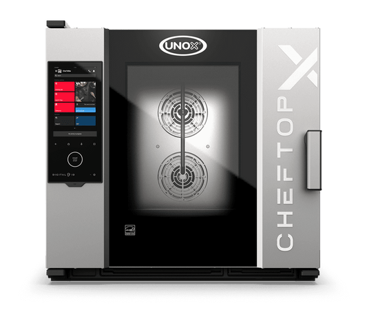 6 trays GN 2/1 Render of UNOX CHEFTOP-X™ commercial combi oven XEDA-0621-GXRS.