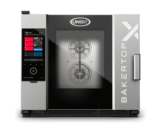 5 trays 600x400 Render of UNOX BAKERTOP-X™ commercial combi oven XELA-05EU-EXRS-PO.