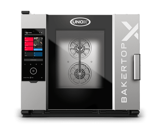 5 trays 600x400 Render of UNOX BAKERTOP-X™ commercial combi oven XELA-05EU-EXRS.
