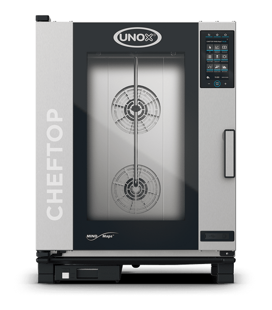 10 trays GN 1/1 Render of UNOX CHEFTOP MIND.Maps™ PLUS commercial combi oven XEVC-1011-EPRM.