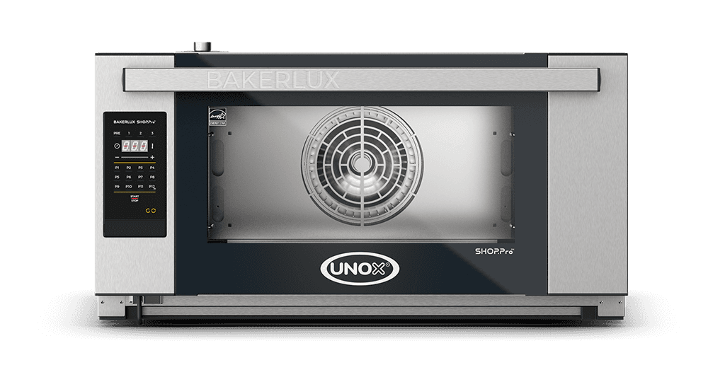 3 trays 600x400 Render of UNOX BAKERLUX SHOP.Pro™ GO commercial convection oven XEFR-03EU-EGDN.