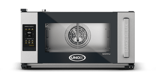 3 trays 600x400 Render of UNOX BAKERLUX SHOP.Pro™ TOUCH commercial convection with humidity oven XEFR-03EU-ETRV-MT.