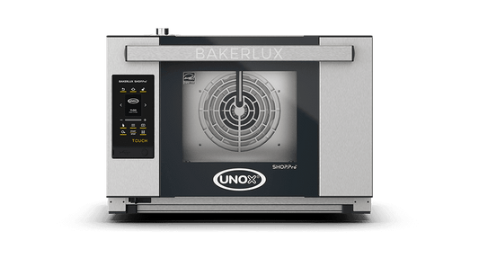 3 trays 460x330 Render of UNOX BAKERLUX SHOP.Pro™ TOUCH commercial convection with humidity oven XEFR-03HS-ETDP.