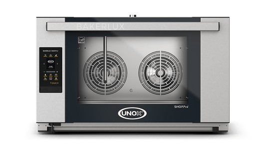 4 trays 600x400 Render of UNOX BAKERLUX SHOP.Pro™ TOUCH commercial convection with humidity oven XEFR-04EU-ETDV.