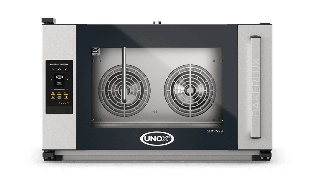 4 trays 600x400 Render of UNOX BAKERLUX SHOP.Pro™ TOUCH commercial convection with humidity oven XEFR-04EU-ETRV-MT.